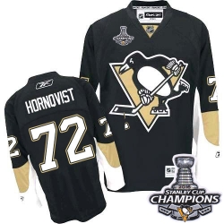Patric Hornqvist Reebok Pittsburgh Penguins Premier Black Home 2016 Stanley Cup Champions NHL Jersey
