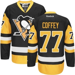 Paul Coffey Reebok Pittsburgh Penguins Authentic Gold Black/ Third NHL Jersey