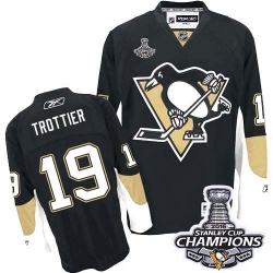 Bryan Trottier Reebok Pittsburgh Penguins Premier Black Home 2016 Stanley Cup Champions NHL Jersey