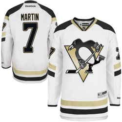 Paul Martin Reebok Pittsburgh Penguins Premier White 2014 Stadium Series NHL Jersey