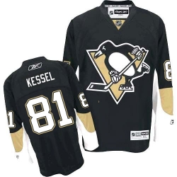 Phil Kessel Youth Reebok Pittsburgh Penguins Authentic Black Home NHL Jersey