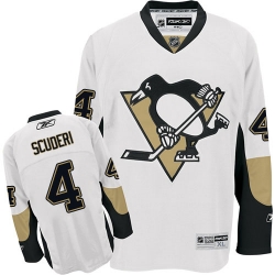 Rob Scuderi Reebok Pittsburgh Penguins Authentic White Away NHL Jersey