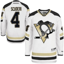 Rob Scuderi Reebok Pittsburgh Penguins Premier White 2014 Stadium Series NHL Jersey