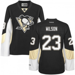 Scott Wilson Women's Reebok Pittsburgh Penguins Authentic Black Home Jersey