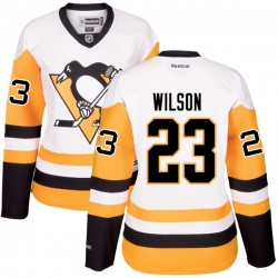 Scott Wilson Women's Reebok Pittsburgh Penguins Authentic White Away Jersey