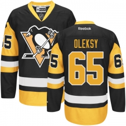 Steven Oleksy Youth Reebok Pittsburgh Penguins Premier Black Alternate Jersey