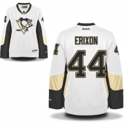 Tim Erixon Women's Reebok Pittsburgh Penguins Authentic White Away Jersey