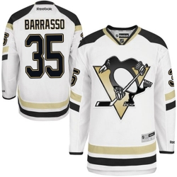 Tom Barrasso Reebok Pittsburgh Penguins Premier White 2014 Stadium Series NHL Jersey