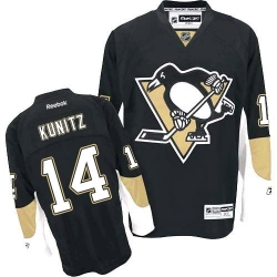 Chris Kunitz Reebok Pittsburgh Penguins Authentic Black Home NHL Jersey