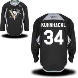 Tom Kuhnhackl Youth Reebok Pittsburgh Penguins Authentic Black Alternate Jersey