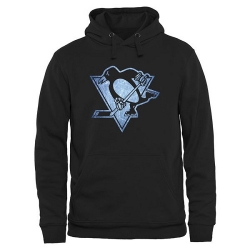 NHL Pittsburgh Penguins Rinkside Pond Hockey Pullover Hoodie - Black