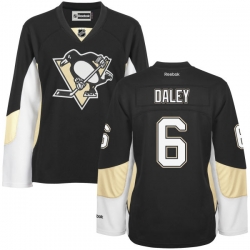 Trevor Daley Women's Reebok Pittsburgh Penguins Authentic Black Home Jersey