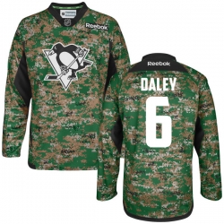 Trevor Daley Youth Reebok Pittsburgh Penguins Authentic Camo Digital Veteran's Day Jersey