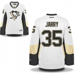 Tristan Jarry Women's Reebok Pittsburgh Penguins Premier White Away Jersey