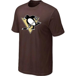 NHL Pittsburgh Penguins Big & Tall Logo T-Shirt - Brown