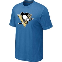 NHL Pittsburgh Penguins Big & Tall Logo T-Shirt - Light Blue