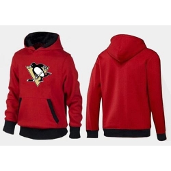 NHL Pittsburgh Penguins Big & Tall Logo Pullover Hoodie - Red/Black