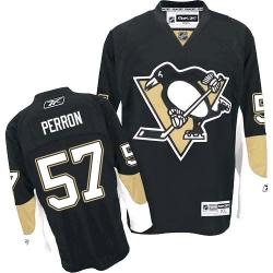David Perron Reebok Pittsburgh Penguins Authentic Black Home NHL Jersey