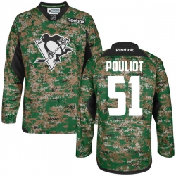 Derrick Pouliot Reebok Pittsburgh Penguins Authentic Camo Digital Veteran's Day Jersey