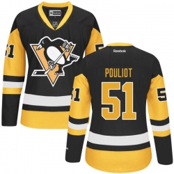 Derrick Pouliot Women's Reebok Pittsburgh Penguins Premier Black Alternate Jersey