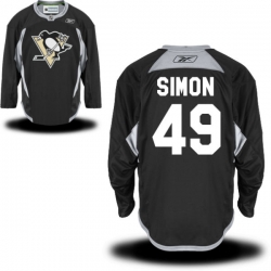 Dominik Simon Reebok Pittsburgh Penguins Premier Black Alternate Jersey