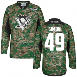 Dominik Simon Reebok Pittsburgh Penguins Premier Camo Digital Veteran's Day Jersey