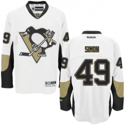 Dominik Simon Reebok Pittsburgh Penguins Authentic White Away Jersey