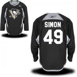 Dominik Simon Reebok Pittsburgh Penguins Authentic Black Alternate Jersey