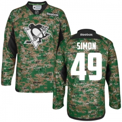 Dominik Simon Reebok Pittsburgh Penguins Authentic Camo Digital Veteran's Day Jersey