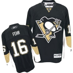 Eric Fehr Reebok Pittsburgh Penguins Authentic Black Home NHL Jersey