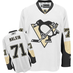 Evgeni Malkin Reebok Pittsburgh Penguins Premier White Away NHL Jersey