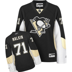 Evgeni Malkin Women's Reebok Pittsburgh Penguins Authentic Black Home NHL Jersey