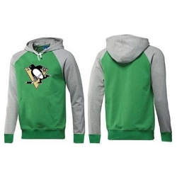 NHL Pittsburgh Penguins Big & Tall Logo Pullover Hoodie - Green/Grey