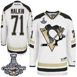 Evgeni Malkin Youth Reebok Pittsburgh Penguins Authentic White 2014 Stadium Series 2016 Stanley Cup Champions NHL Jersey