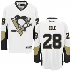 Ian Cole Reebok Pittsburgh Penguins Premier White Away Jersey