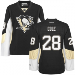Ian Cole Women's Reebok Pittsburgh Penguins Authentic Black Home Jersey