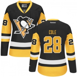 Ian Cole Women's Reebok Pittsburgh Penguins Authentic Black Alternate Jersey