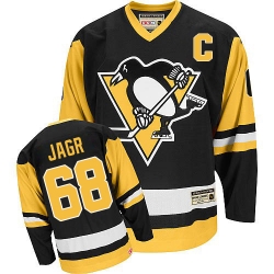 Jaromir Jagr CCM Pittsburgh Penguins Premier Black Throwback NHL Jersey