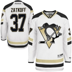 Jeff Zatkoff Reebok Pittsburgh Penguins Premier White 2014 Stadium Series NHL Jersey