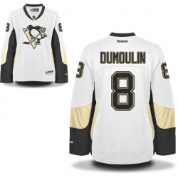 Brian Dumoulin Women's Reebok Pittsburgh Penguins Authentic White Away Jersey