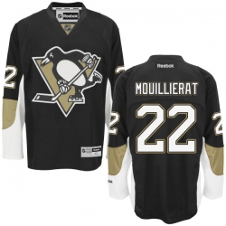 Kael Mouillierat Reebok Pittsburgh Penguins Premier Black Home Jersey