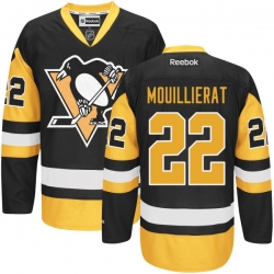 Kael Mouillierat Reebok Pittsburgh Penguins Authentic Black Alternate Jersey