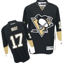 Bryan Rust Reebok Pittsburgh Penguins Authentic Black Home NHL Jersey