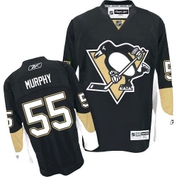 Larry Murphy Reebok Pittsburgh Penguins Authentic Black Home NHL Jersey