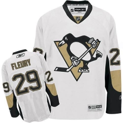 Marc-Andre Fleury Reebok Pittsburgh Penguins Authentic White Away NHL Jersey
