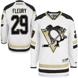 Marc-Andre Fleury Reebok Pittsburgh Penguins Authentic White 2014 Stadium Series NHL Jersey