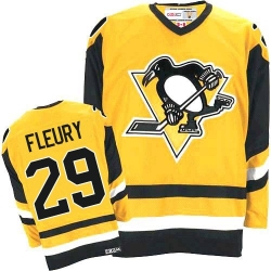 Marc-Andre Fleury CCM Pittsburgh Penguins Authentic Gold Throwback NHL Jersey