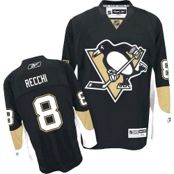 Mark Recchi Reebok Pittsburgh Penguins Authentic Black Home NHL Jersey