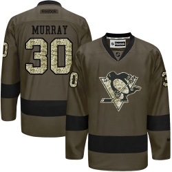Matt Murray Reebok Pittsburgh Penguins Authentic Green Salute to Service NHL Jersey