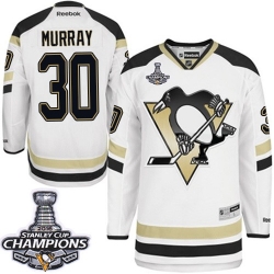 Matt Murray Reebok Pittsburgh Penguins Authentic White 2014 Stadium Series 2016 Stanley Cup Champions NHL Jersey